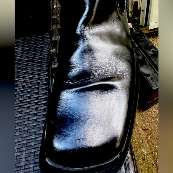Mens’s Prada square toe black Italian leather boot size 10 1/2 - Picture 7 of 9